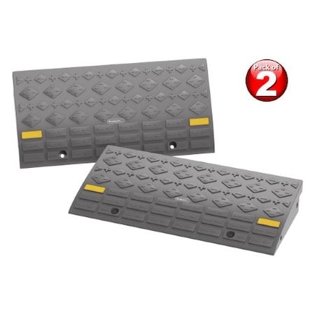 Fleming Supply Set of 2 Curb Ramps, 4-ton Capacity for Cars, Vehicles, Trucks, RV, ATVs, Motorcycles, Hand Trucks 742439YZO